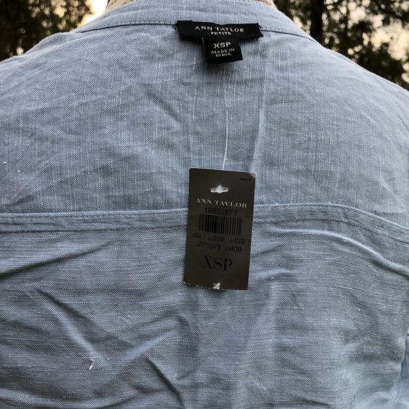 Ann Taylor NWT Blue button down dress - Picture 5 of 5